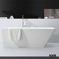 Top quality CE SGS freestanding solid surface soaking bathtub 5