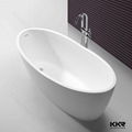 KKR factory supply artificial stone soft bathtub 3