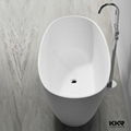 KKR factory supply artificial stone soft bathtub 2