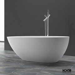 Top quality round type stand alone bathtubs