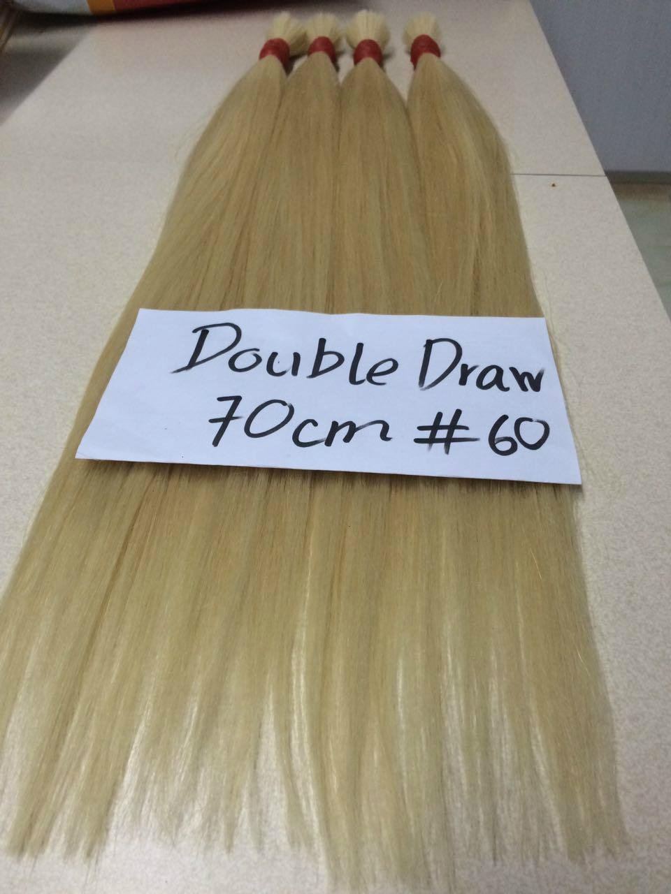 double drawn hair 28'' color 60 2