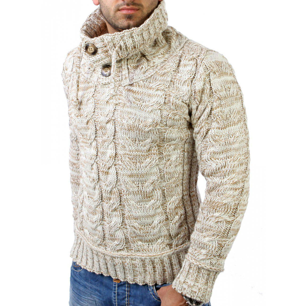  TUSK- Huge Collar Grobstrick Winter Pullover RS-3960 3