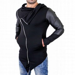  TUSK-Sweatjacke Hooded Asymetric Jacket - Leather V