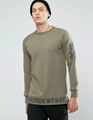 TUSK-Sweatshirt with Arm Pocket and Hem