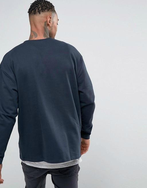 TUSK-Oversized Sweatshirt With Assymetric Zip 2