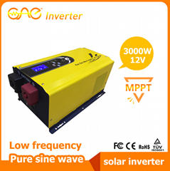 GSI 3000W 12V Low frequency pure sine wave solar inverter with built-in MPPT sol
