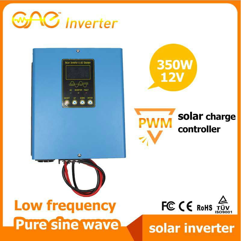 HSI 350W Pure sine wave low frequency solar inverter bulit-in PWM solar charge c