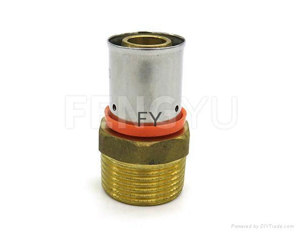 Brass male pex coupler  2