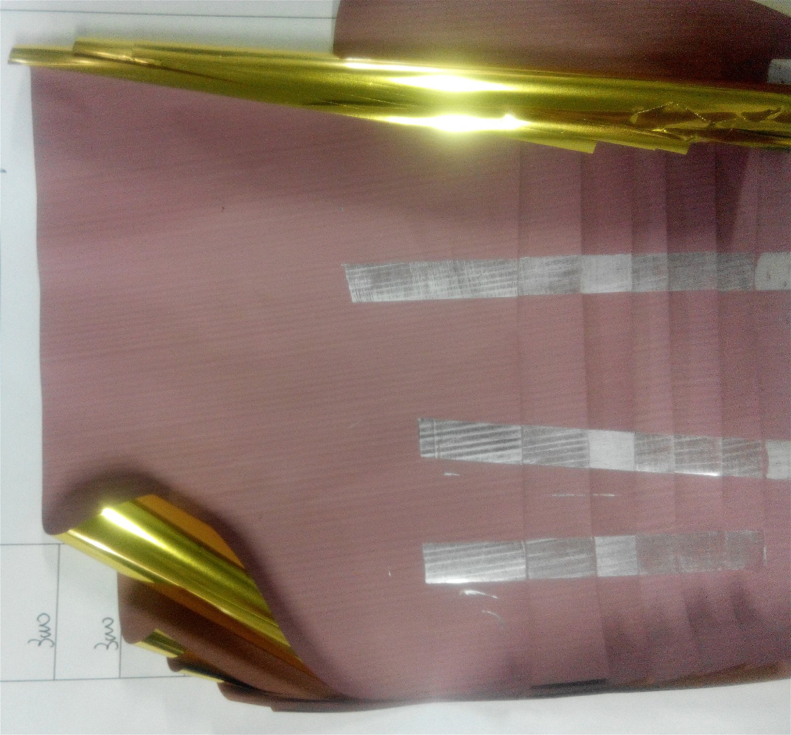 pink back paper foil