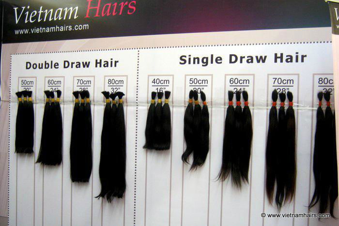 Remy human hair natural color