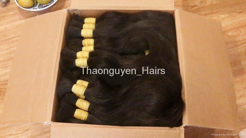 High quality Vietnamese remy single drawn, double drawn hair best selling