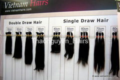 Single Drawn natural human hair