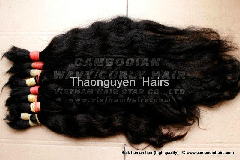 Curly Natural Cambodian hair 5