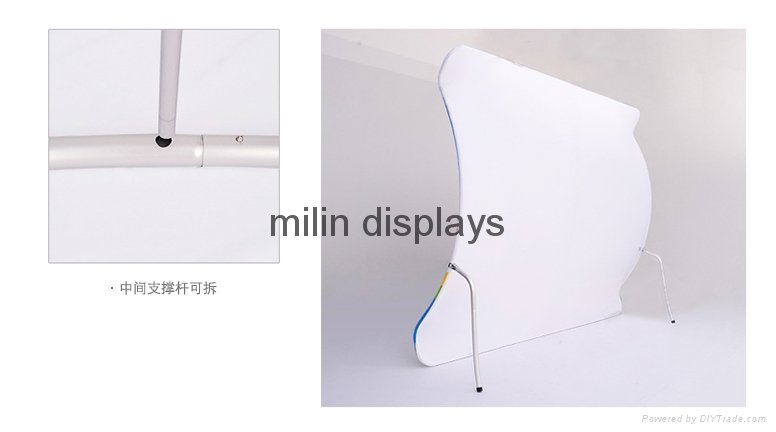 Factory direct wholesale tension fabric exhibition booth aluminum pop up display 2