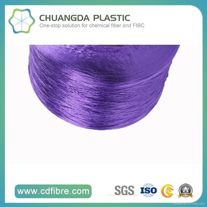 100% Textile 900d Purple FDY PP Yarn for Cabled Twist 2