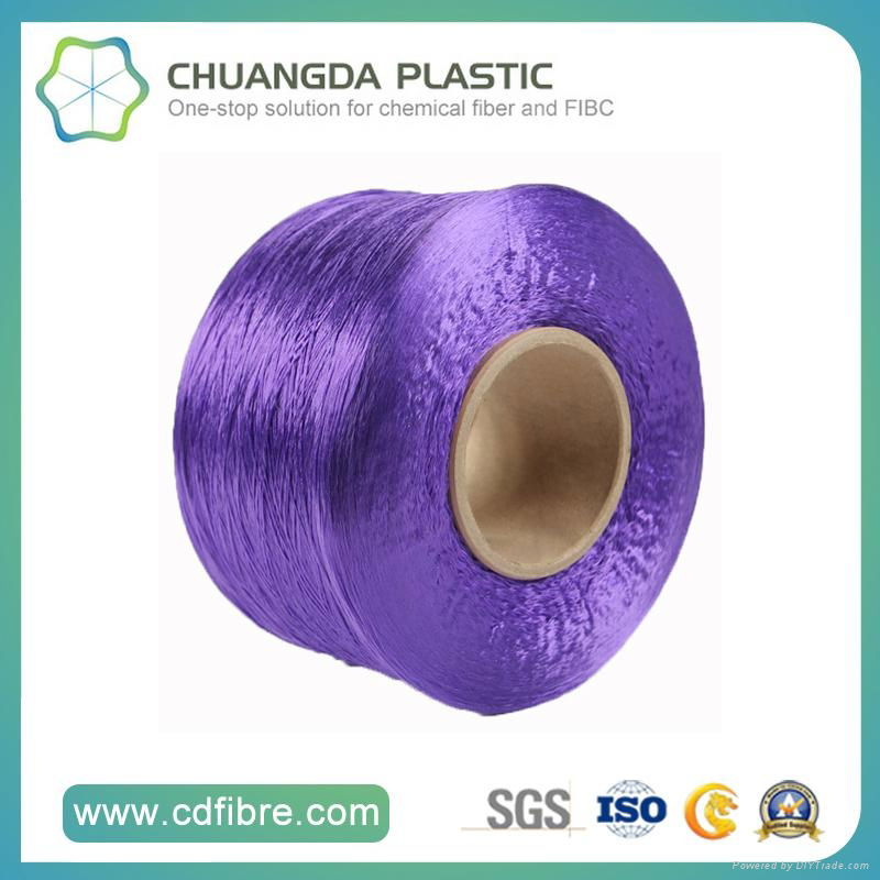 100% Textile 900d Purple FDY PP Yarn for Cabled Twist