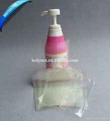 pof shrink sleeve label for lotion bottle