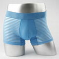 High quality cotton mesh line men's boxer underwear with Polyamide 1