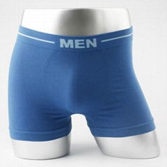 Basic seamless men's boxer  brief underwear with cotton