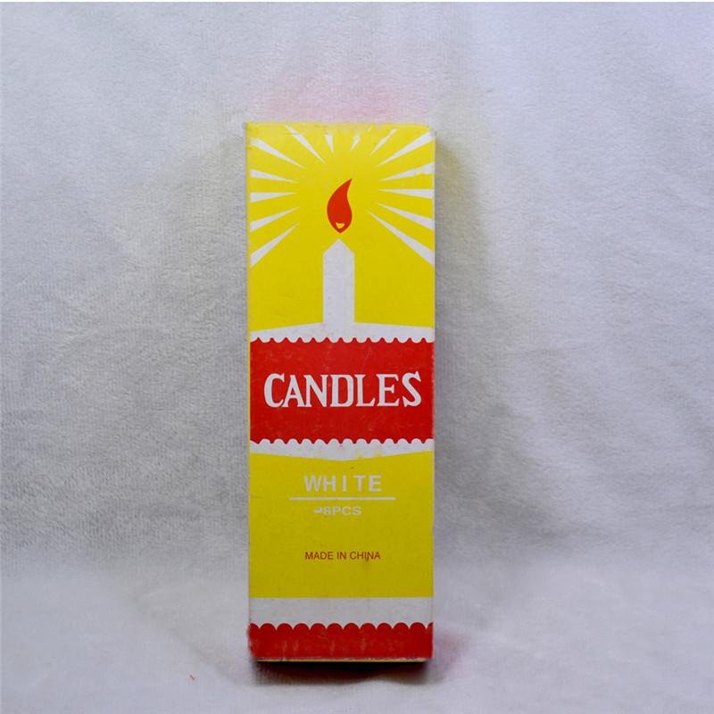 Candles made in china 19cm length white candle  2
