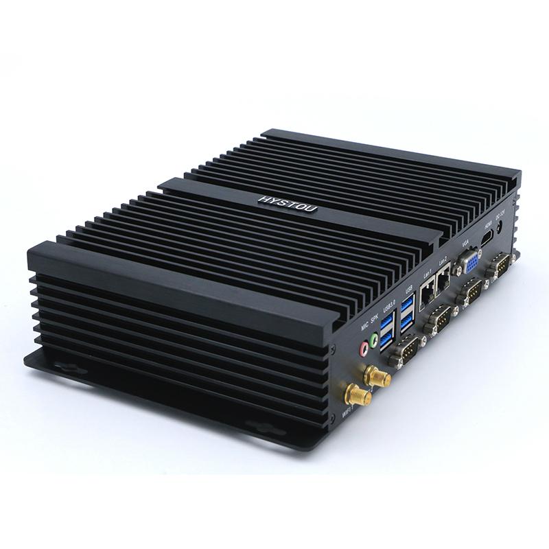 Mini Industrial PC Fanless Computer Celeron 1037U  4