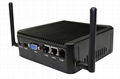 海斯特四核迷你無風扇電腦Fanless Embedded PC Dual NIC J1900 5