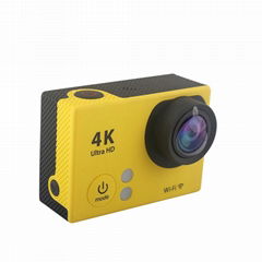 low price waterproof 4k action camera with accessories and wifi