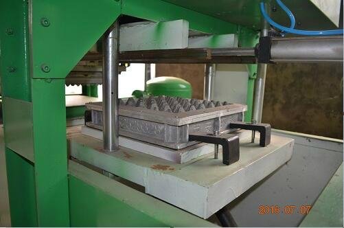 1Mold Paper Pulp Egg Tray Making Machine with Output of 350pcs/hour For Sale