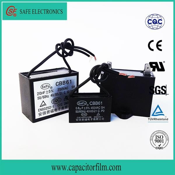 Self-healing property CBB61 fan capacitor with light weight 4