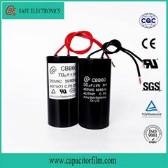 CBB60 large overload capacity AC single-phase capacitor with good quality