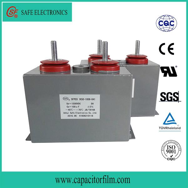 Low ESR energy storage capacitor used for rail traffic traction 4