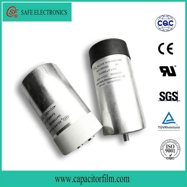 Resin filled DC-Link Inverter capacitor with large capacity