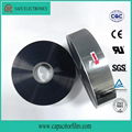 Double-sided and central margin metallized PET film for capacitor used 4