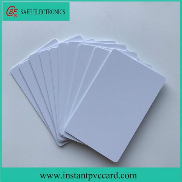 Dual sides printable 125KHz RFID instant PVC card