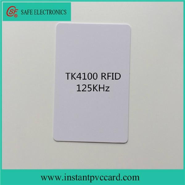 Dual sides printable 125KHz RFID instant PVC card 2