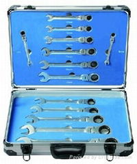 13PC Flexible Ratchet Wrench Set