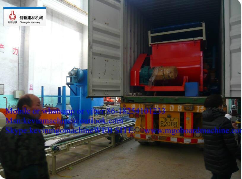 High Automatic Mgo Board Production Line with mgo/mgcl2/sawdust 2