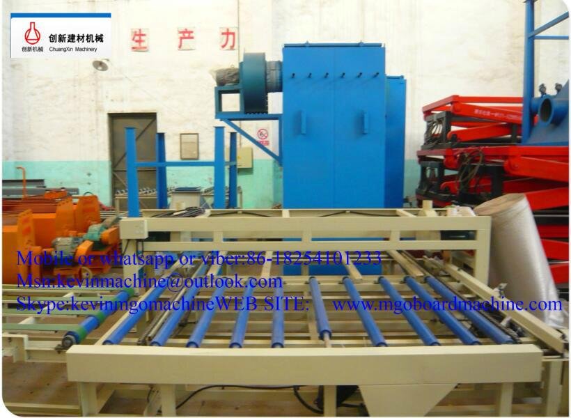 High Automatic Mgo Board Production Line with mgo/mgcl2/sawdust 4