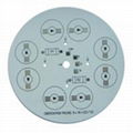 Round aluminum LED PCB