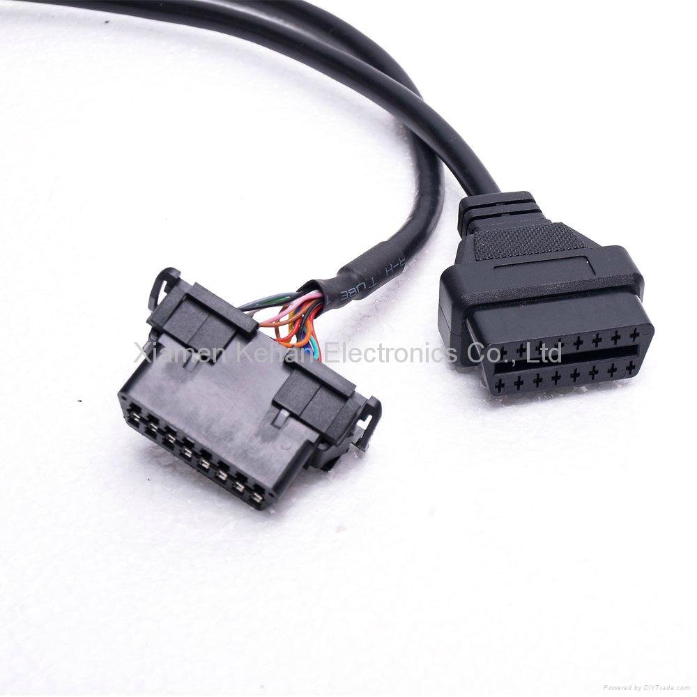 OEM ODM RoHS compliant trucks OBD connector cable 4