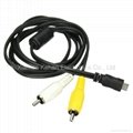 OEM ODM RoHS compliant mini USB to RCA connector cable 2