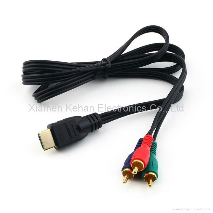 OEM ODM RoHS compliant mini USB to RCA connector cable 3