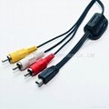 OEM ODM RoHS compliant mini USB to RCA connector cable 4