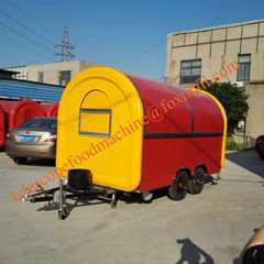 mobile food cart fast food trailer street food truck malaysia blue food kiosk 