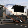 Stainless steel food trailer food cart for sale ice cream food caravan trailer 2