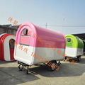 Customize hot dog mobile food trailer fryer fast food cart street food truck van 2