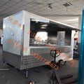 Stainless steel wall food trailer bbq fast food truck fryer mobile food cart 3