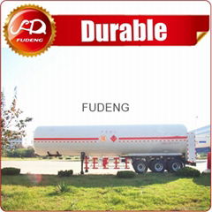 Fudeng 3 axle tanker trailer Cryogenic lng liquid co2 tank semi trailer for sale