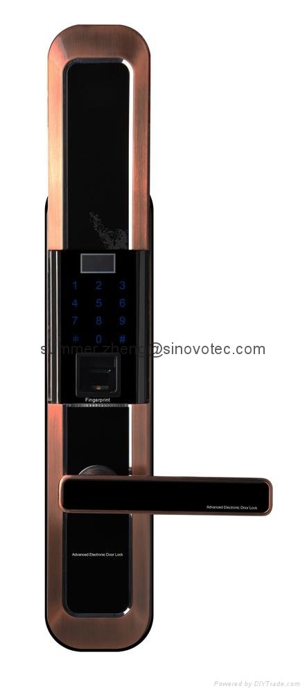 Smart home keyless entry security system kepad fingerprint digital door locks 2