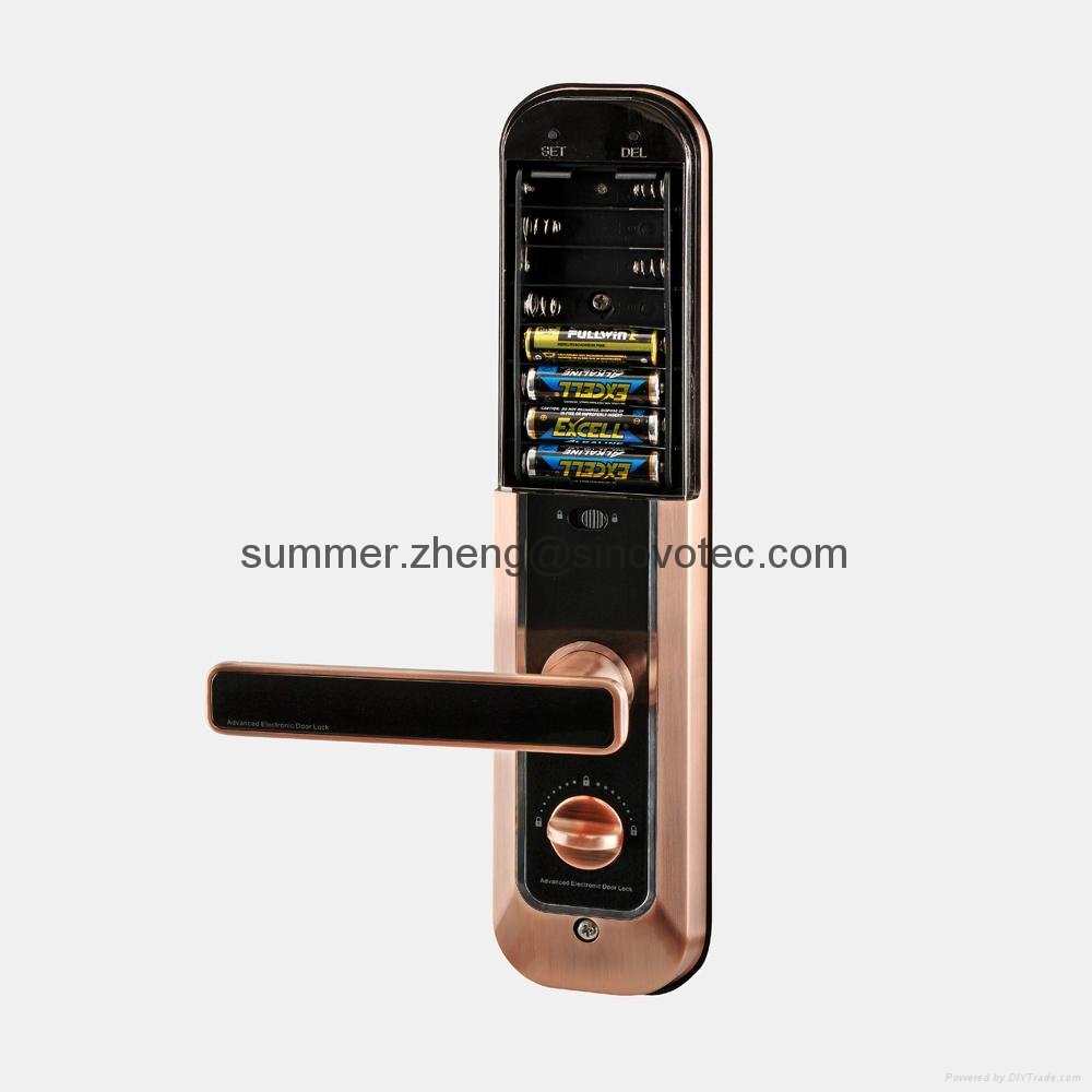 Smart home keyless entry security system kepad fingerprint digital door locks 5